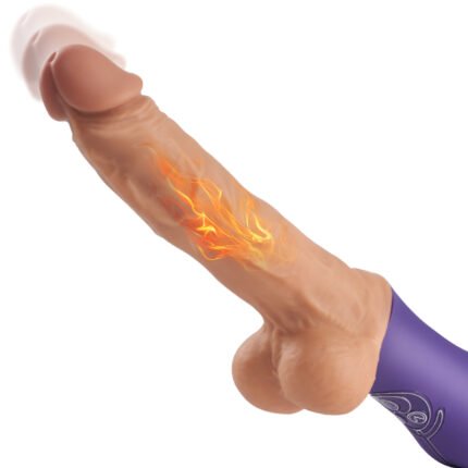 alvira 10 vibrierende 6 teleskop schub heizung silikon realistische dildo 12,59 zoll