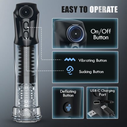 cupsland 7 vibrationen 3 saugmodi vakuum saugen männliche vergrößerung penis pumpe