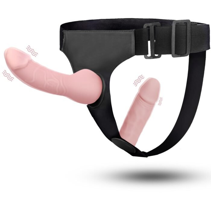 lovesvibe strap on dildo mit 2 abnehmbaren realistischen dildos verstellbares trägerloses strapon g punkt sexspielzeug