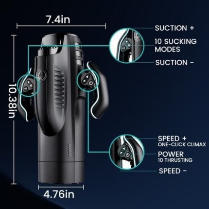 Leten Bermuda 10 Vibrierender Saugender Masturbator Für Männer Mit Heizfunktion-5