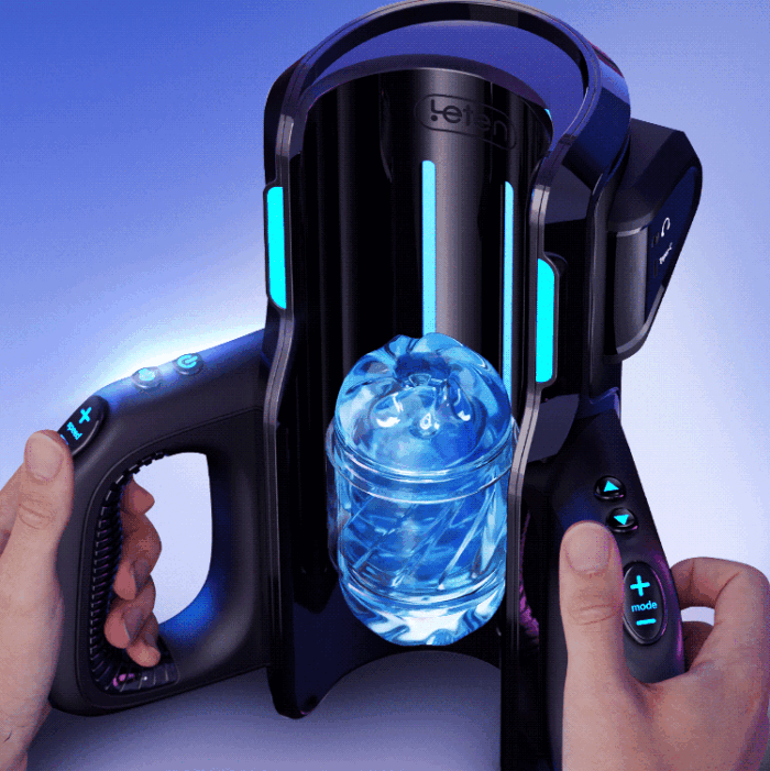 leten thrusting pro high speed motor 10 thrusting männliche masturbatoren mit griff