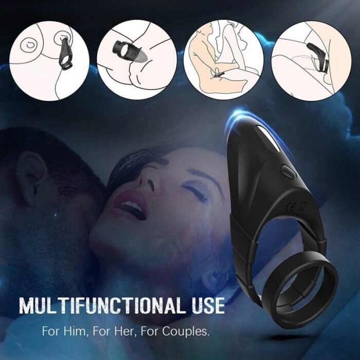 lovesvibe 10 modi weich elastisch wasserdicht doppelt vibrierende cockring