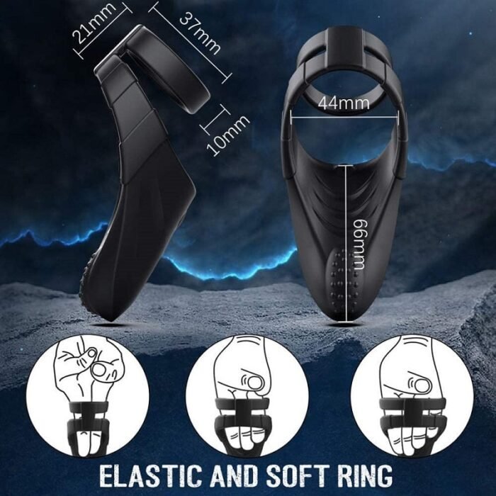 lovesvibe 10 modi weich elastisch wasserdicht doppelt vibrierende cockring