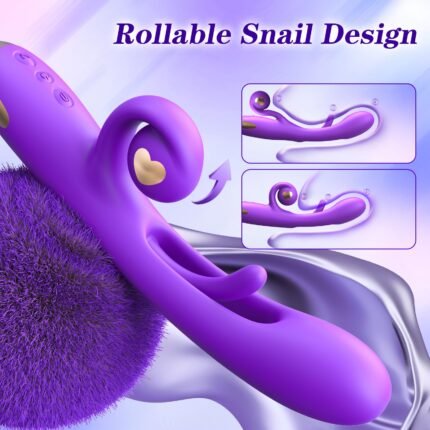 Lovesvibe 10 Vibrationen 7 Flatterndes Silikon G-Punkt-Vibratoren Kaninchen-Vibrator Für Klitorale, Nippel Stimulation