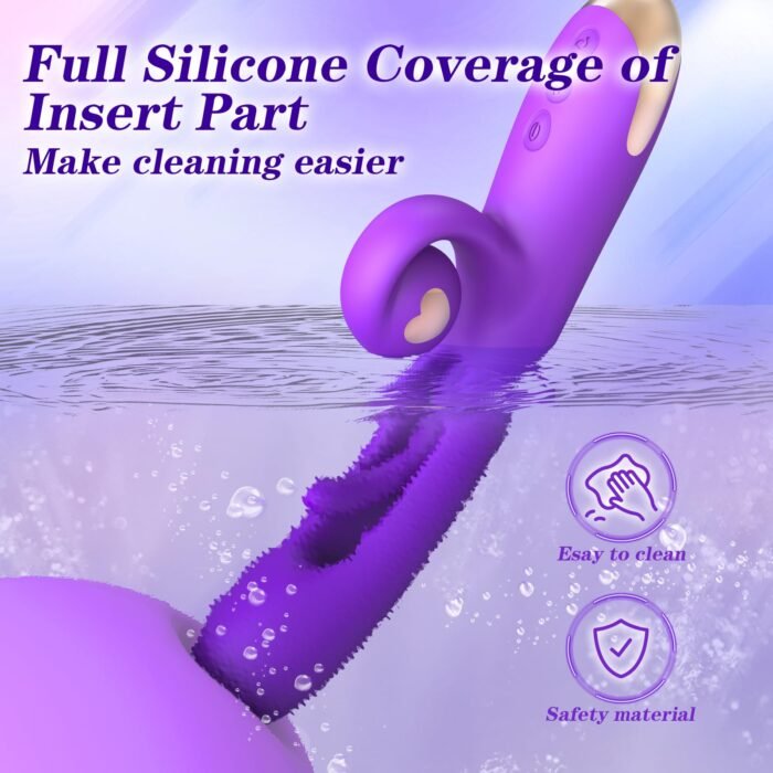 Lovesvibe 10 Vibrationen 7 Flatterndes Silikon G-Punkt-Vibratoren Kaninchen-Vibrator Für Klitorale, Nippel Stimulation