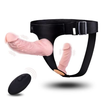 lovesvibe 10 vibrationen verstellbarer umschnalldildo mit fernbedienung g punkt stimulation sexspielzeug