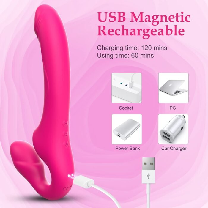 lovesvibe 10 vibration double ended dildo with remote control, 3 motors for women lesbians
