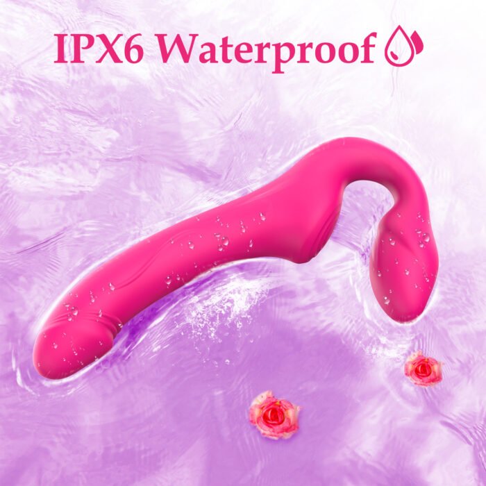 lovesvibe 10 vibration double ended dildo with remote control, 3 motors for women lesbians