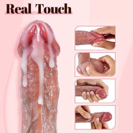 lovesvibe 10 vibrierend 7 stoßend heating lebensecht vibrierenden dildo 8,46 zoll mit fernbedienung & saugnapf