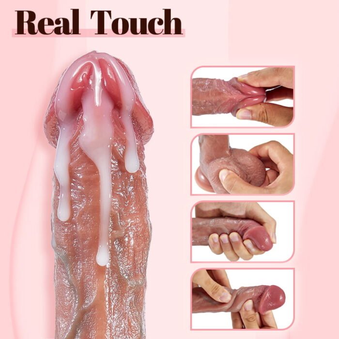 lovesvibe 10 vibrierend 7 stoßend heating lebensecht vibrierenden dildo 8,46 zoll mit fernbedienung & saugnapf