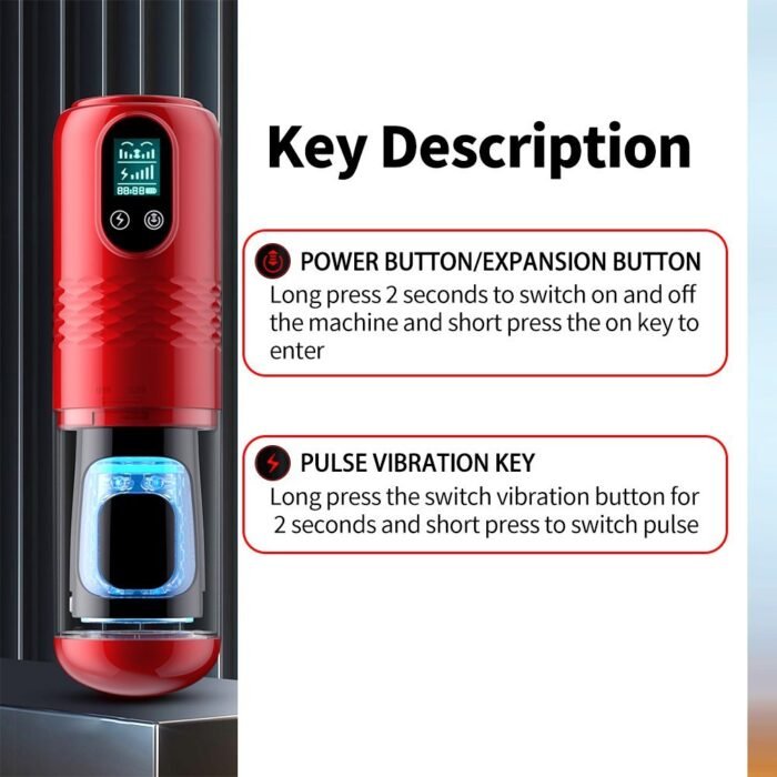 lovesvibe 10 vibrierende 6 stoßende automatische männliche masturbatoren mit lcd anzeige