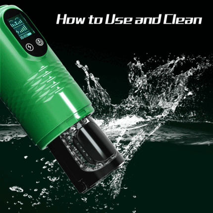 lovesvibe 10 vibrierende 6 stoßende automatische männliche masturbatoren mit lcd anzeige