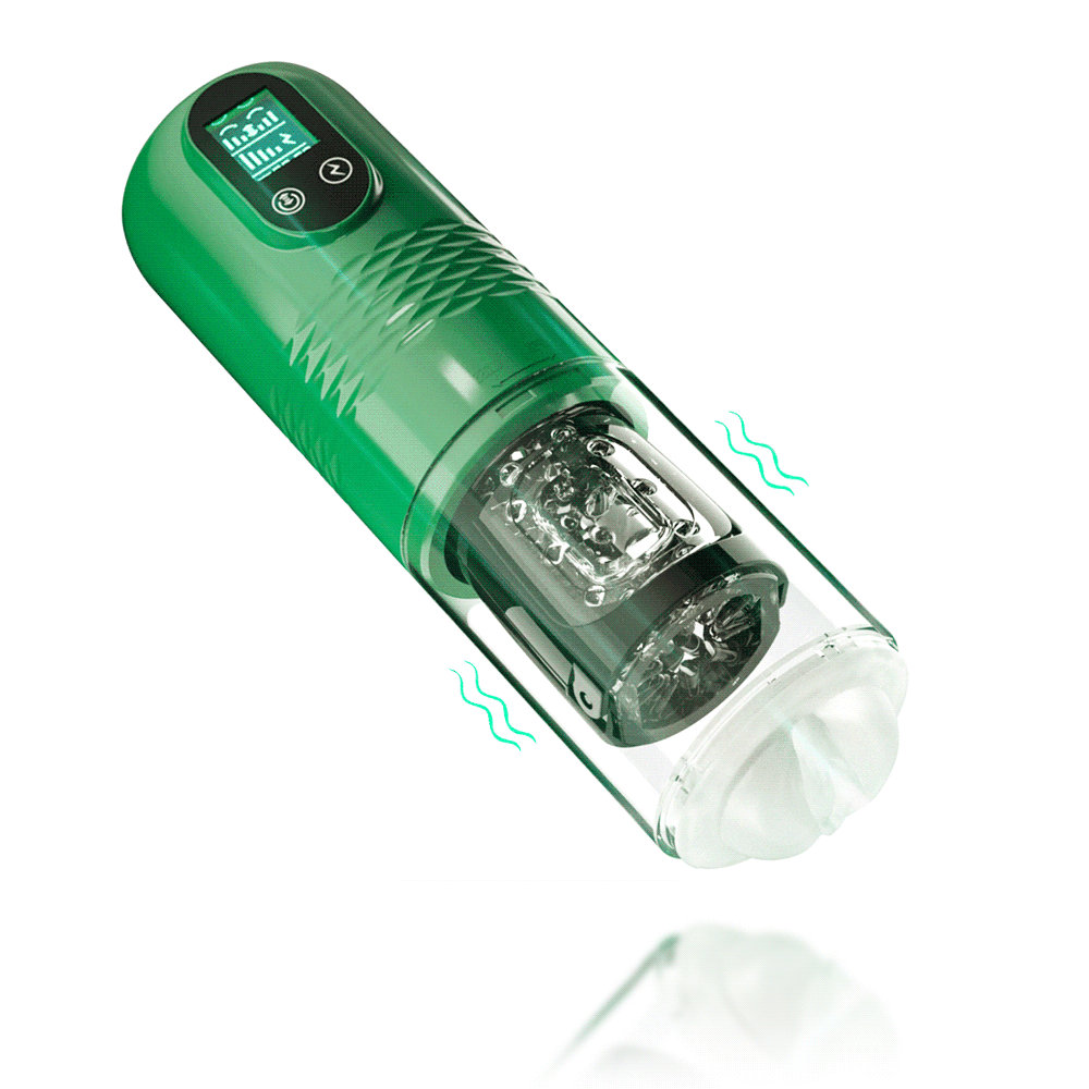 lovesvibe 10 vibrierende 6 stoßende automatische männliche masturbatoren mit lcd anzeige