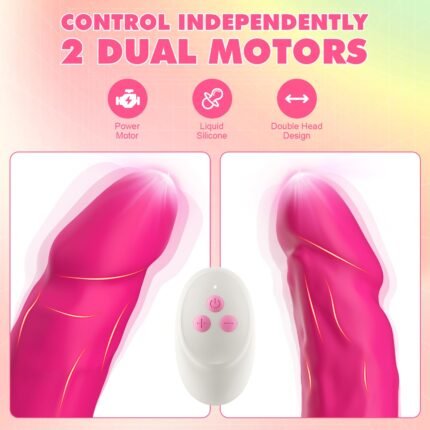 lovesvibe 10 vibrationsdildo mit doppeltem ende g punkt dildo für lesbische paare 15.7 zoll purple