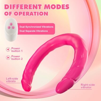 lovesvibe 10 vibrationsdildo mit doppeltem ende g punkt dildo für lesbische paare 15.7 zoll purple