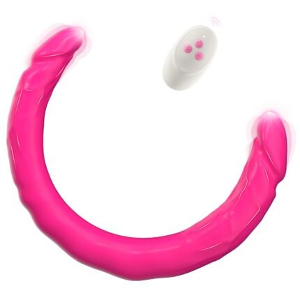 lovesvibe 10 vibrationsdildo mit doppeltem ende g punkt dildo für lesbische paare 15.7 zoll purple