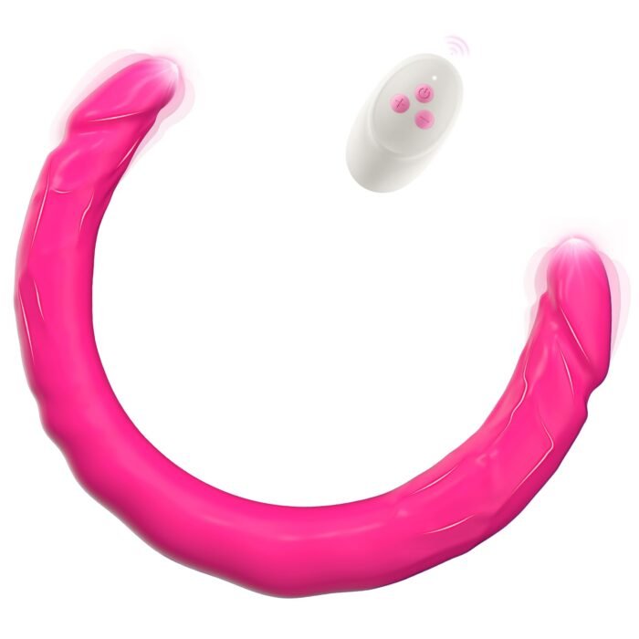 lovesvibe 10 vibrationsdildo mit doppeltem ende g punkt dildo für lesbische paare 15.7 zoll purple