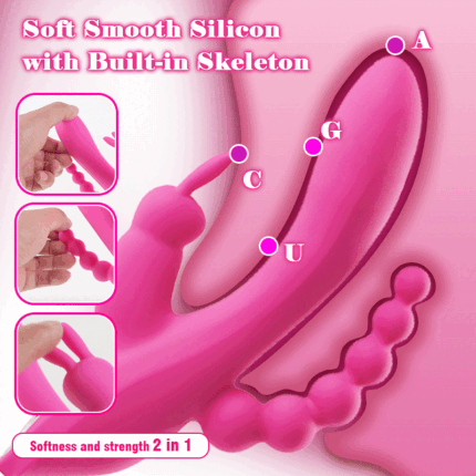 lovesvibe 12 vibrationen dual motoren kaninchen vibratoren für klitoris, anus & g punkt stimulation