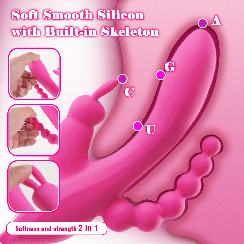 lovesvibe 12 vibrationen dual motoren kaninchen vibratoren für klitoris, anus & g punkt stimulation