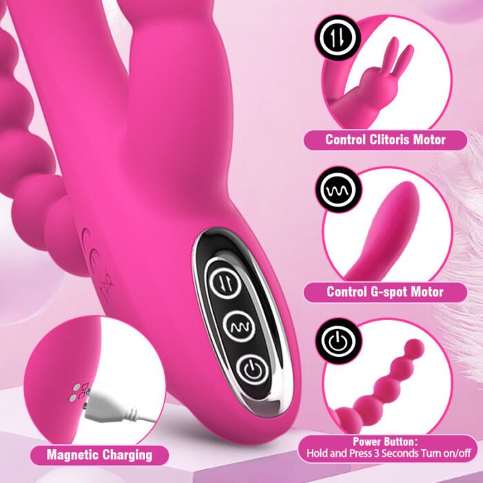 lovesvibe 12 vibrationen dual motoren kaninchen vibratoren für klitoris, anus & g punkt stimulation