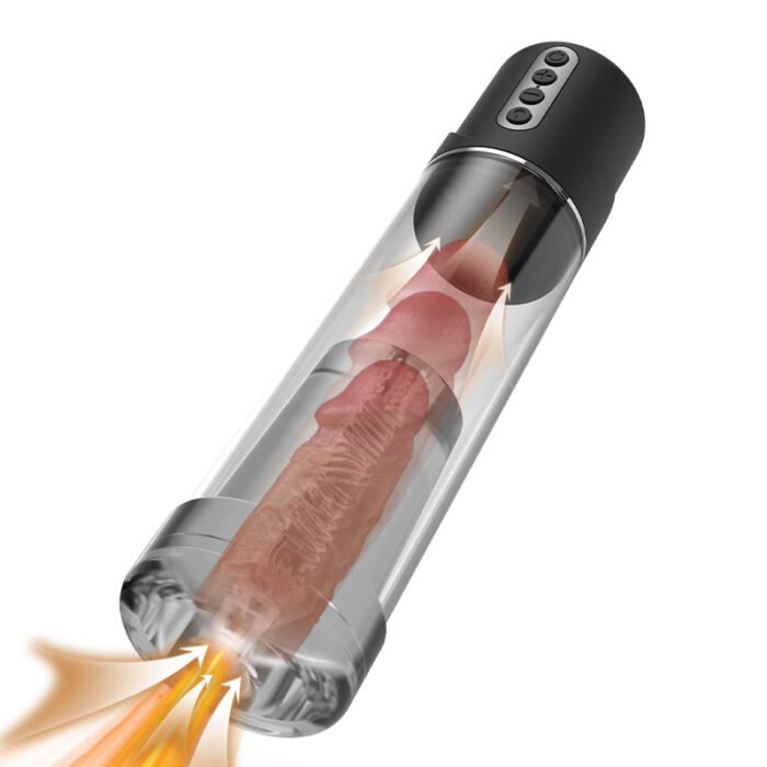 lovesvibe 2 modi 6 stufen penis pumpen 3d realistische kanal vakuum pumpe mit saugnapf