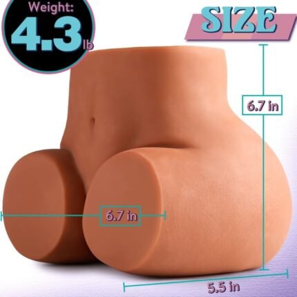 lovesvibe 2.1kg braune lebensgroße sexpuppe großer hintern sexy weiblicher realistischer arsch