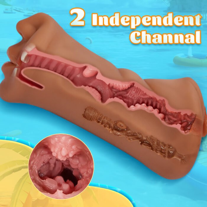 lovesvibe 3 kanal mund vaginal 3d realistische textur tasche muschi 7.4 zoll