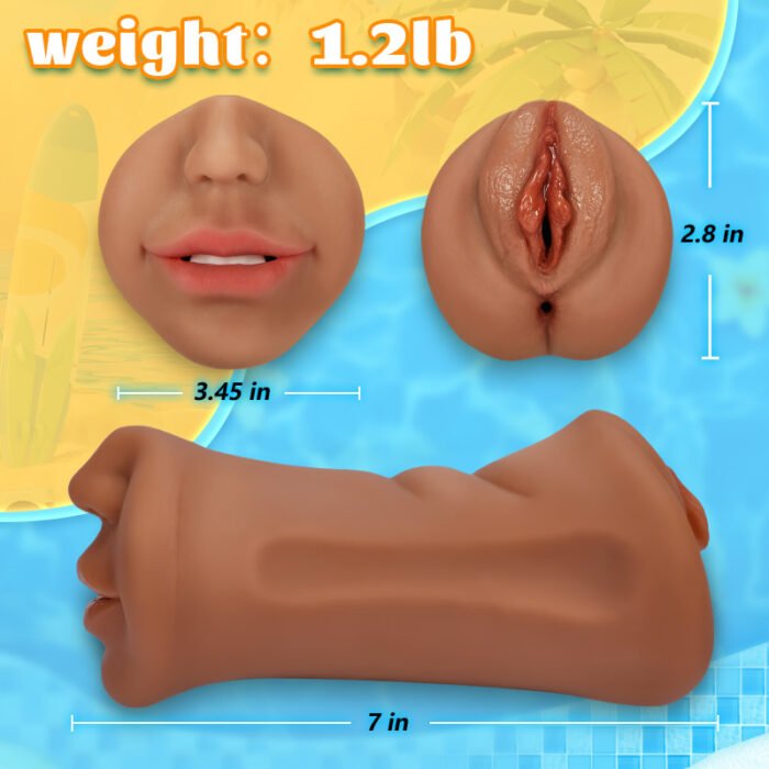 lovesvibe 3 kanal mund vaginal 3d realistische textur tasche muschi 7.4 zoll
