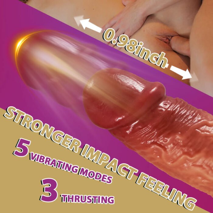 lovesvibe 3 schieben 5 vibrierende 107.6°f heizung realistische dildo 6,3 zoll einführbar länge