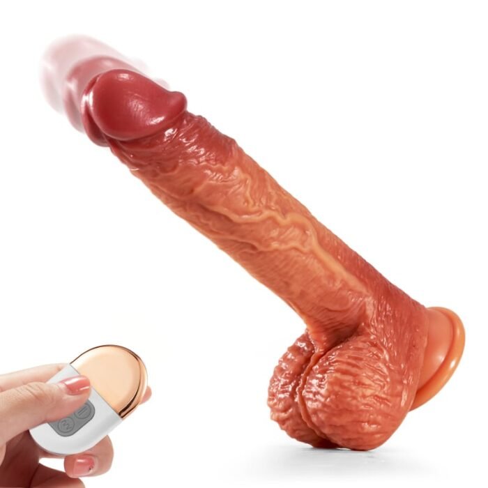 lovesvibe 3 schieben 5 vibrierende 107.6°f heizung realistische dildo 6,3 zoll einführbar länge