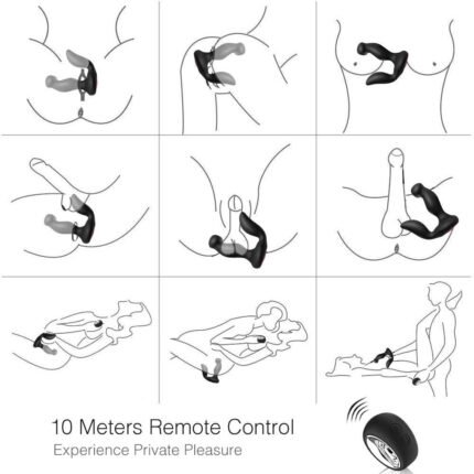 Lovesvibe 4 Vibrierende Anal- & Prostata-Massagegeräte Mit 3 Geschwindigkeiten Und Fernsteuerung