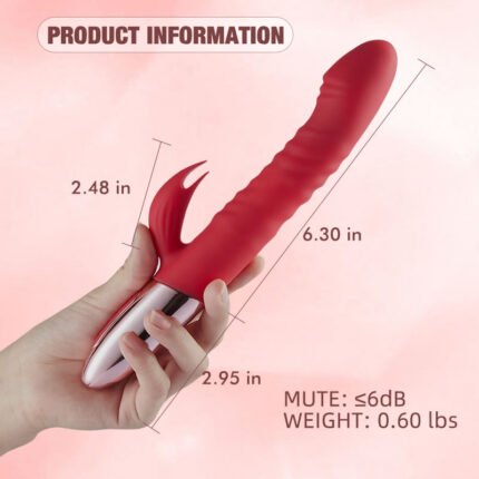 lovesvibe 5 thrusting 10 vibration heating rabbit vibrator klitoris & g punkt stimulation