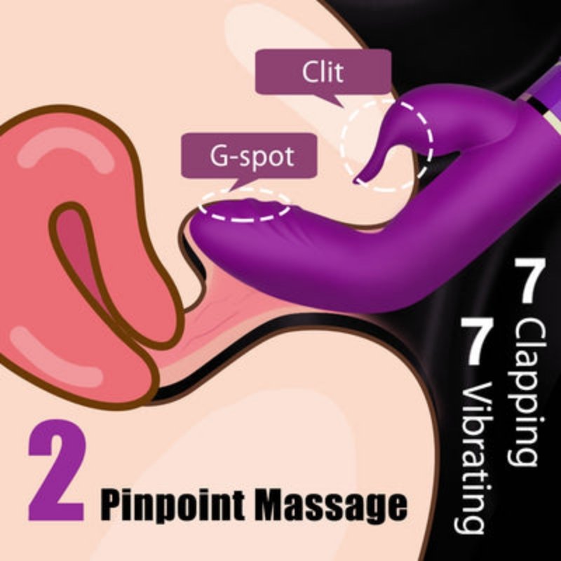 lovesvibe 7 klatschende vibrierende modi kaninchen vibratoren weicher gerippter kopf klitoris stimulator