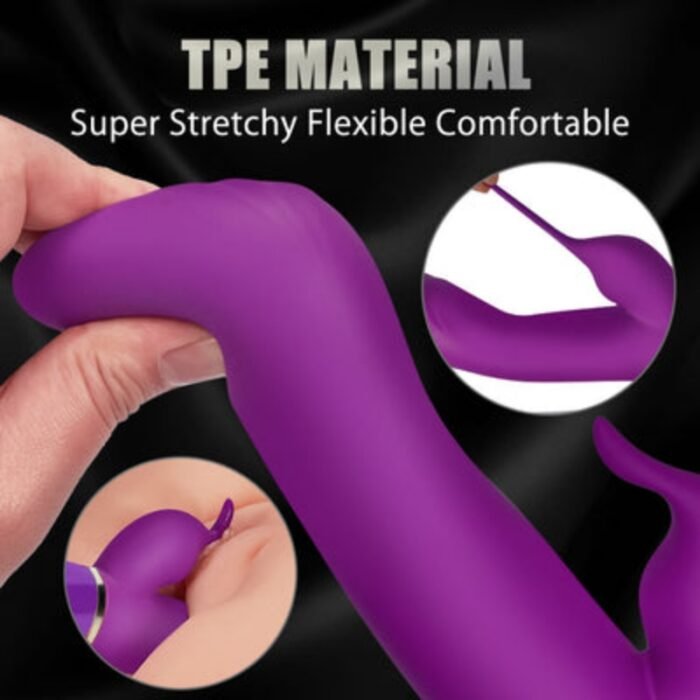 lovesvibe 7 klatschende vibrierende modi kaninchen vibratoren weicher gerippter kopf klitoris stimulator