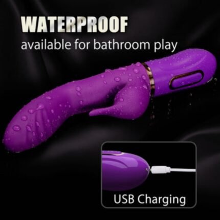 lovesvibe 7 klatschende vibrierende modi kaninchen vibratoren weicher gerippter kopf klitoris stimulator