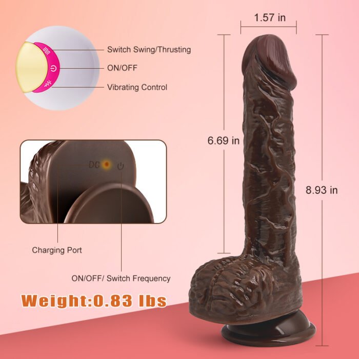 lovesvibe 8 modi schubkraft 3dtexture vibrierende dildo mit fernbedienung & wasserdicht 6.69 zoll