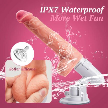 lovesvibe 8 stoßende, vibrierende & rotierende dildo maschine mit heizfunktion & fernbedienung