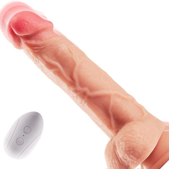 Lovesvibe 8 Vibrationsschub Rotation Heizung Realistische Dildos Mit Fernbedienung 8.26 Zoll