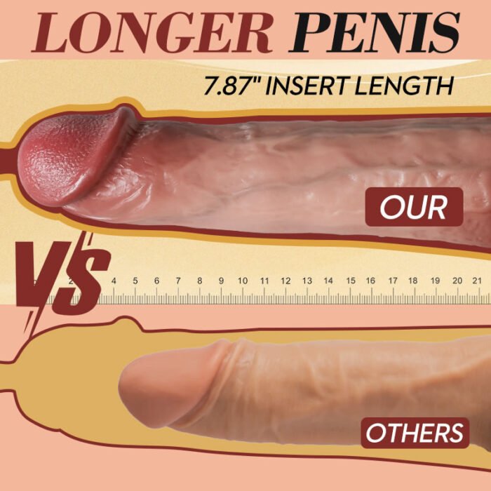 lovesvibe 8 vibrierende 8 schiebende realistische dildos mit 107℃ heizung 10.04 zoll