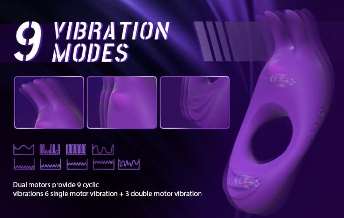 lovesvibe 9 vibrierende männer silikon kaninchen cockring für penis stimulation