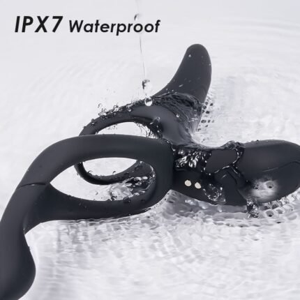 Lovesvibe 9 Vibrierende Silikon-Cockring Mit 3 Vibrierenden Eiern, Perineum, C-Punkt & G-Punkt 3 in 1 Penisring-4