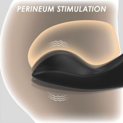 Lovesvibe 9 Vibrierende Silikon-Cockring Mit 3 Vibrierenden Eiern, Perineum, C-Punkt & G-Punkt 3 in 1 Penisring