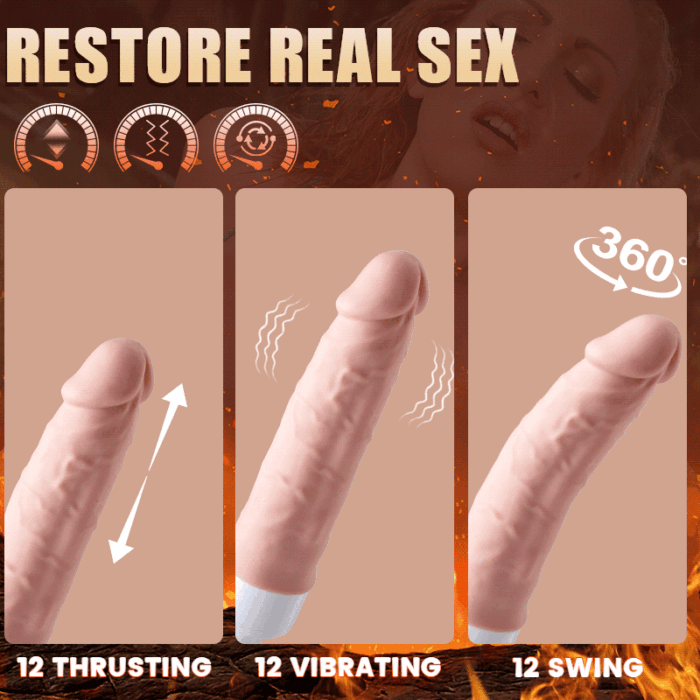lovesvibe automatische 12 leistungsstarke vibration modi heizung dildo maschine mit saugnapf 28 zoll