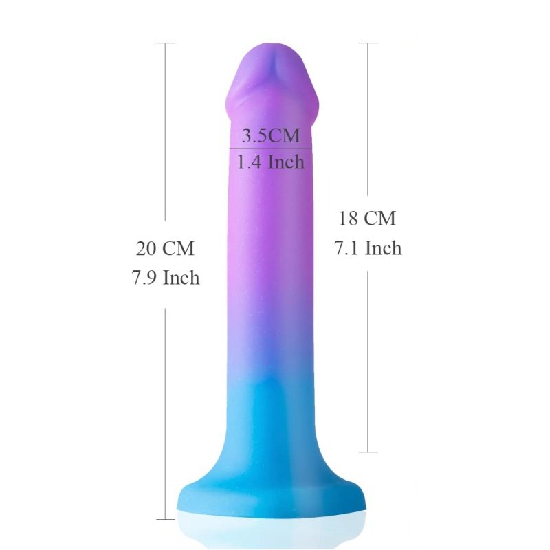 lovesvibe bunten silikon regenbogen dildo mit starken saugnapf für g punkt prostata spielen 20cm