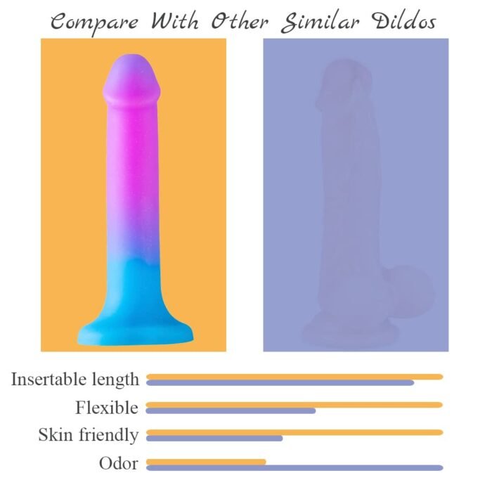 lovesvibe bunten silikon regenbogen dildo mit starken saugnapf für g punkt prostata spielen 20cm