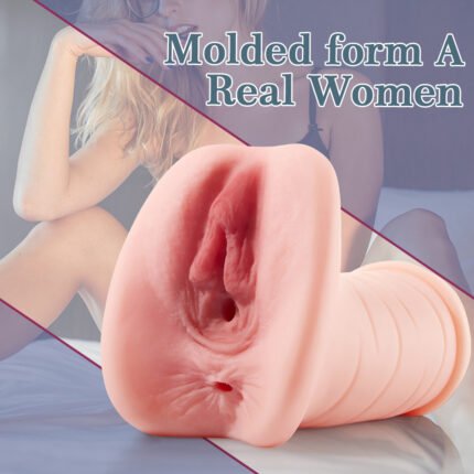 lovesvibe doppelter kanal vagina anal realistische tasche pussys für männer 6,9 zoll