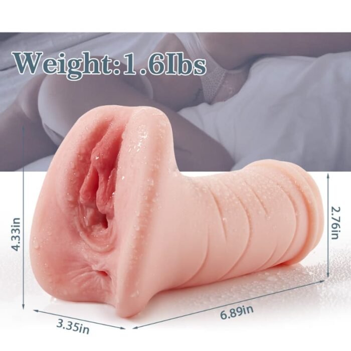 lovesvibe doppelter kanal vagina anal realistische tasche pussys für männer 6,9 zoll