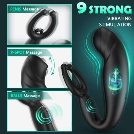 lovesvibe mitesser rotierenden perlen 9 vibrationen drei dreh gewinde männlichen prostata massagegerät