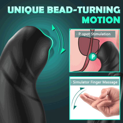 lovesvibe mitesser rotierenden perlen 9 vibrationen drei dreh gewinde männlichen prostata massagegerät