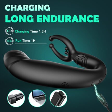 lovesvibe mitesser rotierenden perlen 9 vibrationen drei dreh gewinde männlichen prostata massagegerät